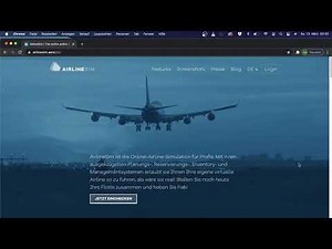 AirlineSim Anfänger Tutorial #1 (Anmeldung, Server, Flughafenwahl, Dashboard, Flugzeuge und Service)