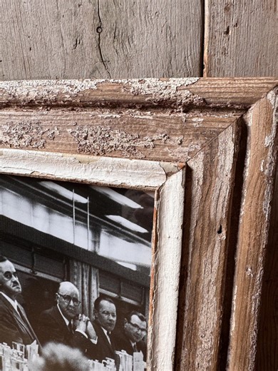 Rustic Vintage Barnwood Picture Frame – Recycled Wood – Cozy Farmhouse Decor 42x34 Cm - Etsy