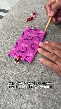 How to sew a tissue holder pouch! Easy and a great scrap buster! #sewinggift #easysewingtutorial