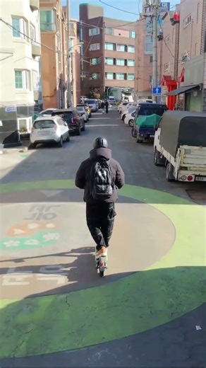 Kickboard Ride in a cold *@# weather #shorts #gcoo #korea #seoultravel #travel