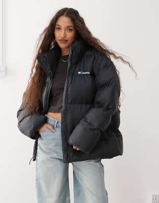 Columbia Puffect Surplus oversized puffer coat in black Exclusive to ASOS | ASOS