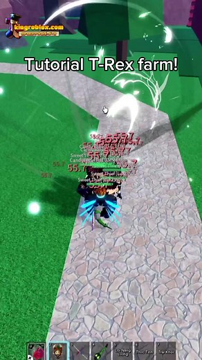 Tutorial T-Rex Farming Strategies in Blox Fruits