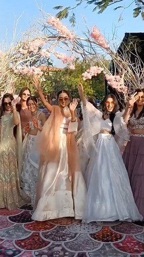 Asian Wedding Magazine on Instagram: "Team Bride on the floor!  @asianweddingmag @destinasianbrides #asianweddingmagazine #destinasianbrides @cipiaartul @noopurartul"