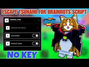 Escape Tsunami For Brainrots Script *NO KEY* - GOD MODE, TP TO END, DUPE, INSTANT GRAB, AUTO TOWER