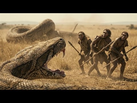 Life 3.7M Years Ago | Primitive Humans vs GIANT Python — BRUTAL Death