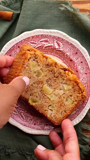 With a hint of spice and everything nice (including juicy apple bits), this easy and quick apple bread recipe is moist with a tender-crisp crust on top. ❤ Recipe: https://www.southernplate.com/amazing-apple-bread/ | Southern Plate