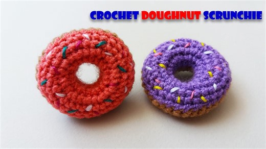Crochet Scrunchie | Doughnut Scrunchie Crochet Tutorial