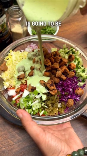 Sim k on Instagram: "COMMENT “Soya” I ll share the detailed recipe in your DMs right away. This is Episode 8 of my 30 Days, 30 Salads series a high-protein soya shawarma-style salad that’s creamy, spicy, fibre-rich and perfectly balanced for meal prep. If you love shawarma, this salad will make you crave greens. Save it, try it, and tell me how much you loved it 💛 #HighProteinSalad #SoyaChunksRecipe #ShawarmaSalad #HealthyMealPrep #ProteinRichMeals #SaladThatTastesGood #WeightLossFriendly #Bala
