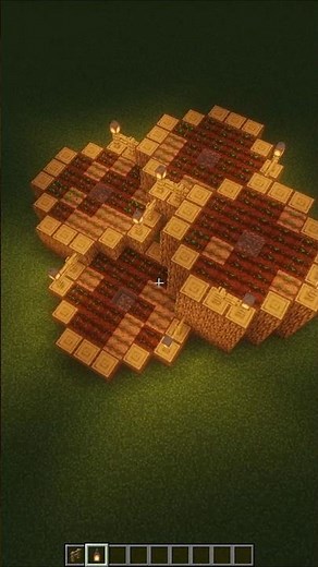 How to Build a Perfect Circle Garden in Minecraft 🌸 #shorts