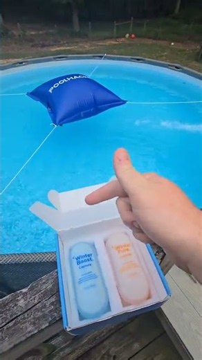 How I winterize my pool and avoid a green mess in spring! #pool #abovegroundpools #winterization