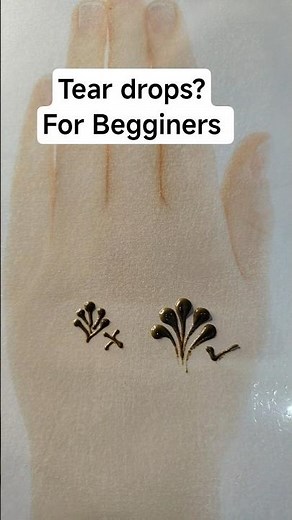 how to draw tear drops? |for beginners #forbeginners#mehndi#teardrops#artist#shorts