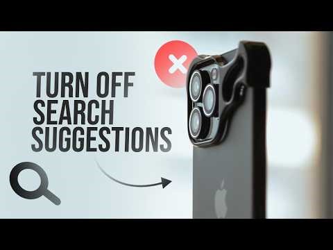 How to Turn Off Search Suggestions on iPhone (tutorial)