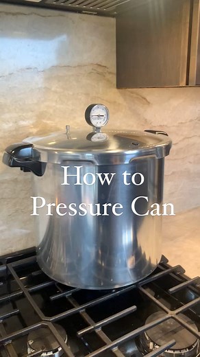 Sam | More than Gardening on Instagram: "How to pressure can with a presto pressure canner! This was really hard to fit into 90 seconds so I had to skip the preparation steps. Make sure to wash lids, bands, and jars before canning! Also, you’ll want to heat your jars before filling because you need to fill hot jars with hot food/liquid and load into a hot canner. If one of those components are cold you can crack your jars from thermal shock. If you want to watch steps of how to prepare jars full