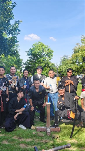 I feel so honored to join Sword Tatami mat cutting Competition 2025⚔️🎍Side by side with all my friends. I won the second place 🥈❤️‍🔥🎉 🎊 But that’s not matter than good friendship and great memories that we had together in this moment 😌🥹🙏🏻❤️‍🔥⛩️🌊🌅🎍. Many thanks @siameseedge @bribraibright @nick_klaiwichit to organize this event!! Thank you everyone for one of another great memories of my life 👺⛩️🌊 | Champ Archer