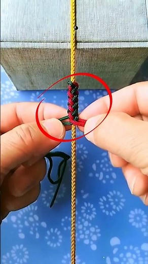 ⚠️ [Knot to Know!?] 🪢 The core-spun four-strand braid method is so easy #shorts #diy #knot #rope