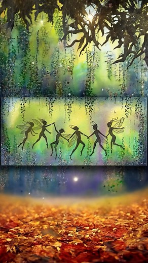 This enchanting scene, with the fairy chain dancing through the night, brings the fresh, vibrant energy of spring that we can’t wait for! ✨ This is just a highlight reel—watch the full tutorial on our website! 💚 | Lavinia Stamps