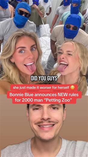 123K views · 594 reactions | BONBIE BLUE NEW RULES PETTING ZOO  bonnie blue petting zoo explained what is glass cage box old pictures young teen bonnie blue eyes theory succubus podcast interviewer 2000 aftermath  what do you think?  | Nicholas Piff Peterson | Facebook