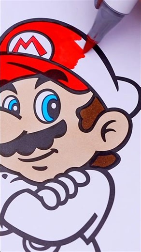 It’s-A Me, Mario! 🍄 #supermario #ohuhumarkers #art #drawing #artmarkers #coloringpages #coloring