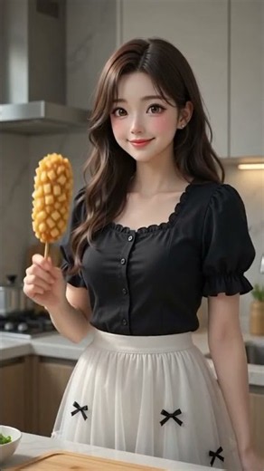 how to make Crispy Cheese Corn Dogs #food #animecooking #aishorts #youtube