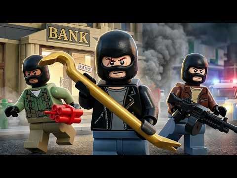 LEGO City: Bank HOSTAGE Crisis! Building COLLAPSE! | LEGO Animation