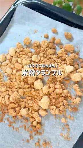 \\ Rice Flour Crumble /