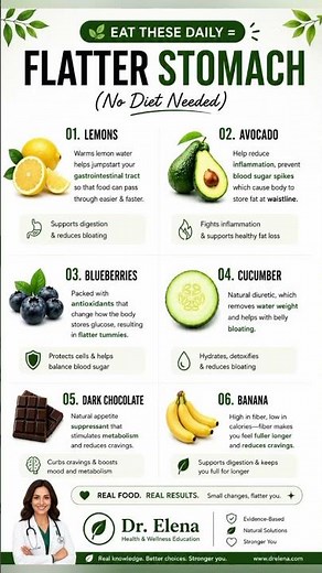 Eat These Daily For A Flatter Stomach Naturally
