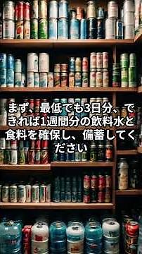 【南海トラフ】今すぐ準備してほしい物 #備蓄生活 #雑学 #南海トラフ地震