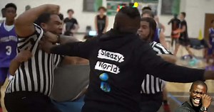 Ref Gets Jumped By Coach, Players and Parents During AAU Basketball Game!