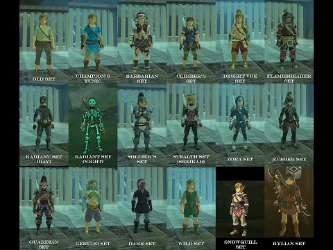 Zelda Botw All Armor sets and locations walkthrough