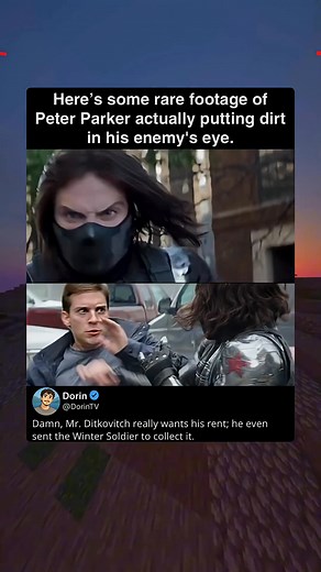 7K views | This video is a meme edit that uses creative video editing to insert "Bully Maguire" (Tobey Maguire's character from Spider-Man 3 in his "emo" phase) into fight scenes from the movie Captain America: The Winter Soldier, where he comically defeats Bucky Barnes and others. | DorinT | Facebook