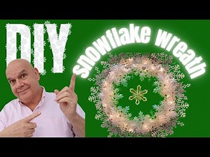 Snowflake Wreath DIY*Easy & Elegant*