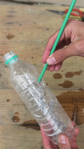 Making a super drip irrigation system using discarded bottles #tips #diy #tricks #shorts