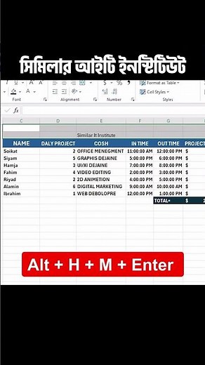 "Excel Trick: How to Merge Rows Easily!"