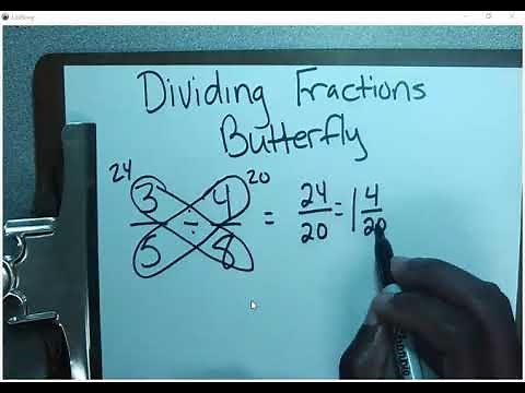 Dividing Fractions Butterfly Method