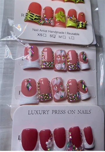 New Year New Nails🤪#pressonnails #ducknails #mysterybox #tiktokshop #nailsart