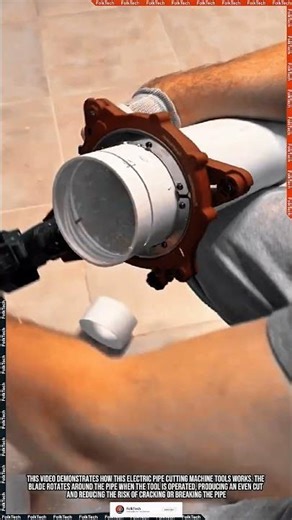 Pipe Tool: Electric PVC Pipe Cutter Fast Clean Precise Innovation #tool #tools #innovation