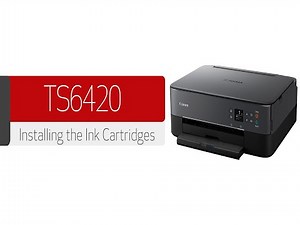 Canon PIXMA TS6420 - Installing The FINE Cartridges