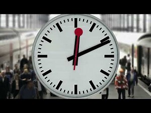 clock 10 hours fast ticking analg clock with animation asmr white noise
