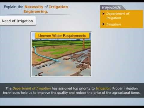 Necessity of Irrigation Engineering | Irrigation Engineering