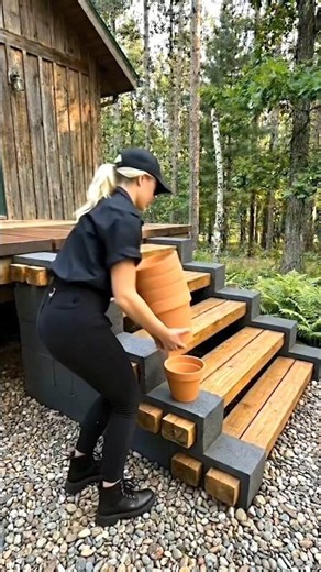 The Smartest Way to Build Outdoor Steps in Seconds! ✨🏡