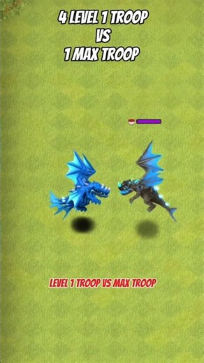 Level 1 Troops VS Max Troops | Clash of Clans