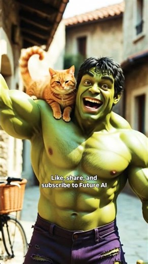 HULK’S BIG HEART: Saving a Tiny Life! 🐱💚 | Emotional AI Story | #hulk #shorts #cat