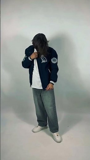 🔥 OVO Yale University Navy Blue Varsity Jacket | Elite Streetwear Meets Ivy League Style 💙