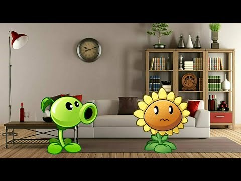 Lanzaguisantes y girasol hablan del PvZ heroes :v