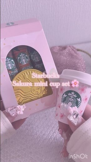 スタバの桜ギフト開封🌸 #asmr
