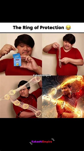 The Ring of Protection😂 #ShangChi #TenRings #Cosplay #LowCost #DIY #Funny #Memes #Anime #AnimeShorts