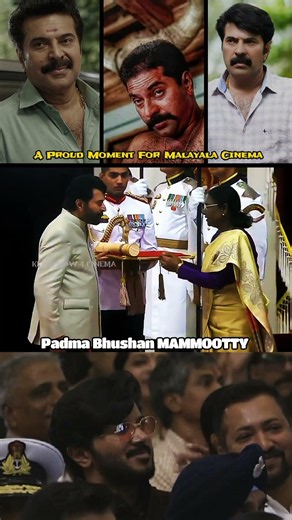Mammootty Recieved Padmabhushan award, India's Third Highest Civilian Award😌🔥Padma Bhushan Mammootty