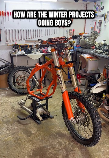 A SET OF TOOLS AND A DREAM #me #bike #project #ktm #motorcycle