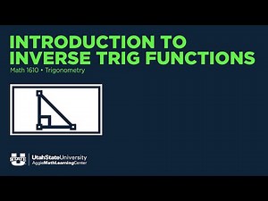 Intro to Inverse Trig Functions | College Trigonometry | Math 1060