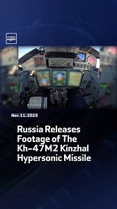 Russia releases footage showing a MiG-31K firing a Kh-47M2 Kinzhal hypersonic missile. | Al Arabiya English